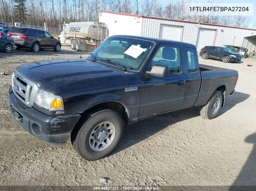 2011 Ford Ranger Xlt VIN: 1FTLR4FE7BPA27204 Lot: 40527321