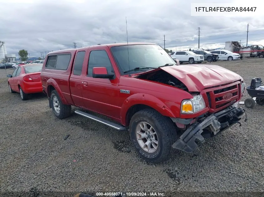 2011 Ford Ranger Sport VIN: 1FTLR4FEXBPA84447 Lot: 40558071