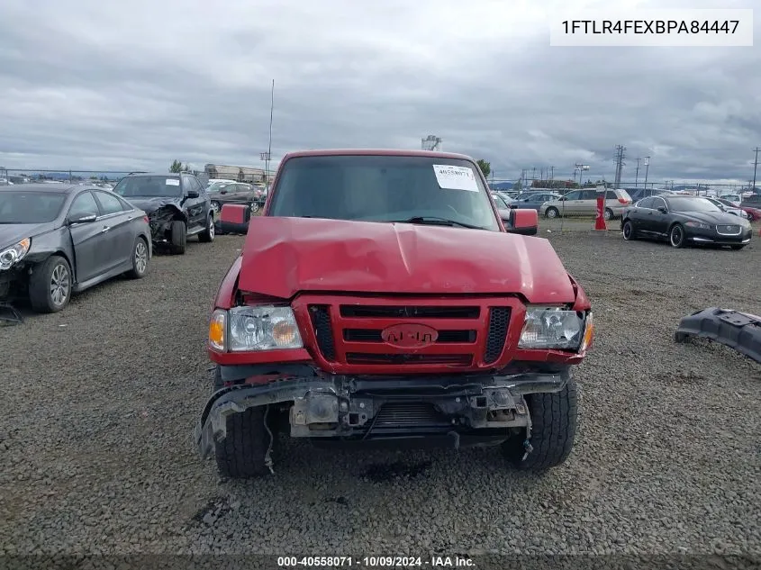 2011 Ford Ranger Sport VIN: 1FTLR4FEXBPA84447 Lot: 40558071