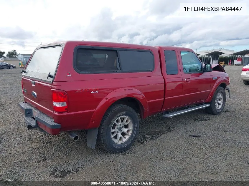 2011 Ford Ranger Sport VIN: 1FTLR4FEXBPA84447 Lot: 40558071