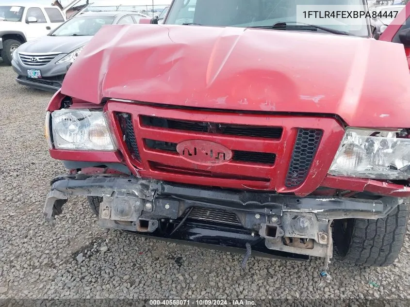 1FTLR4FEXBPA84447 2011 Ford Ranger Sport