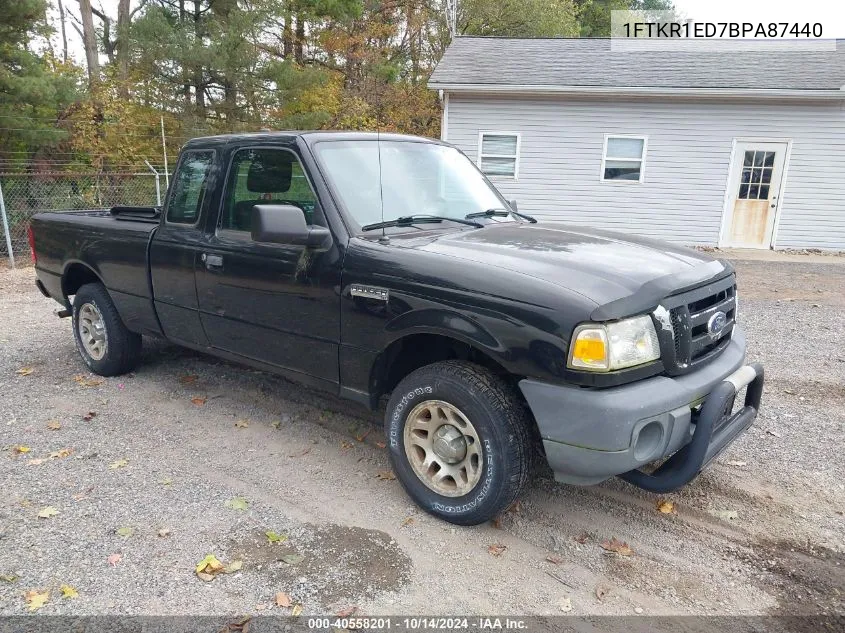 2011 Ford Ranger Xlt VIN: 1FTKR1ED7BPA87440 Lot: 40558201