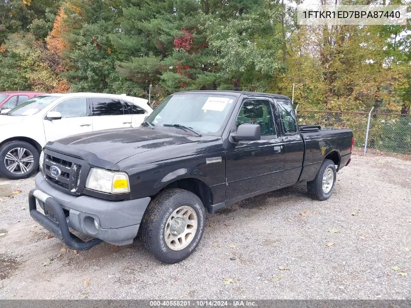 2011 Ford Ranger Xlt VIN: 1FTKR1ED7BPA87440 Lot: 40558201