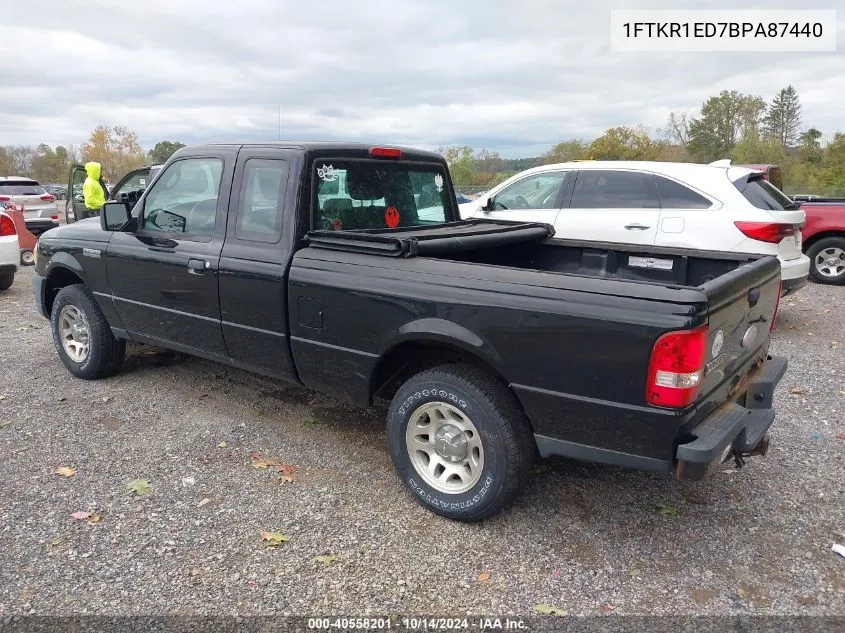 2011 Ford Ranger Xlt VIN: 1FTKR1ED7BPA87440 Lot: 40558201