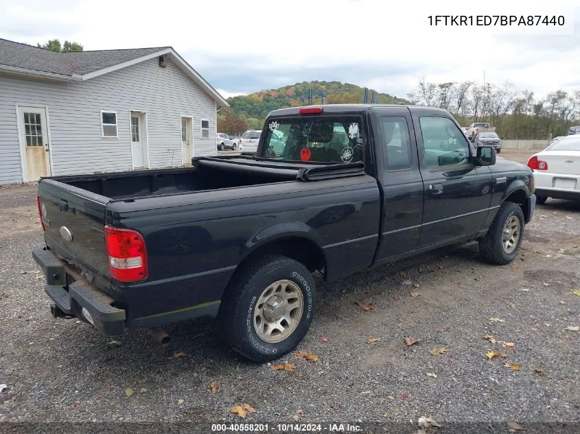 2011 Ford Ranger Xlt VIN: 1FTKR1ED7BPA87440 Lot: 40558201