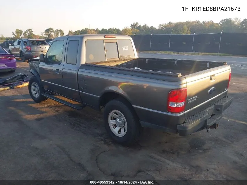 2011 Ford Ranger Xlt VIN: 1FTKR1ED8BPA21673 Lot: 40559342