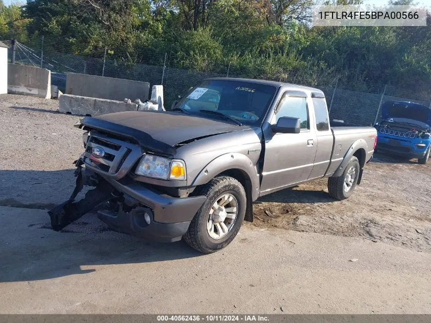 2011 Ford Ranger Sport VIN: 1FTLR4FE5BPA00566 Lot: 40562436