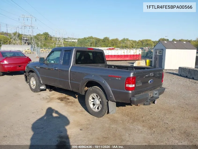 2011 Ford Ranger Sport VIN: 1FTLR4FE5BPA00566 Lot: 40562436