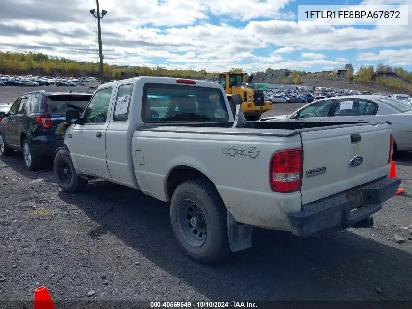 2011 Ford Ranger Xl VIN: 1FTLR1FE8BPA67872 Lot: 40569549