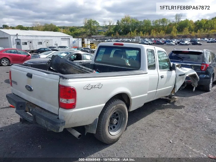 2011 Ford Ranger Xl VIN: 1FTLR1FE8BPA67872 Lot: 40569549