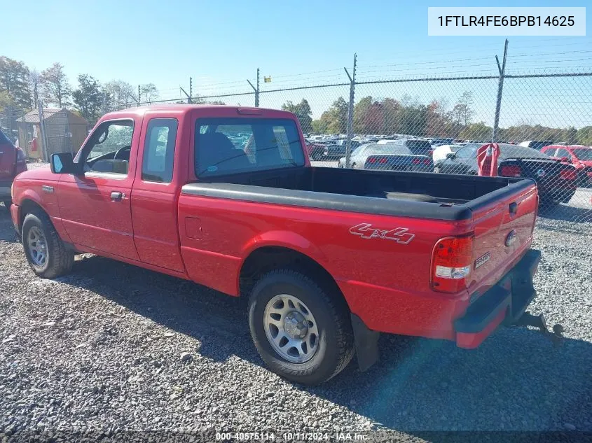 2011 Ford Ranger Xlt VIN: 1FTLR4FE6BPB14625 Lot: 40575114