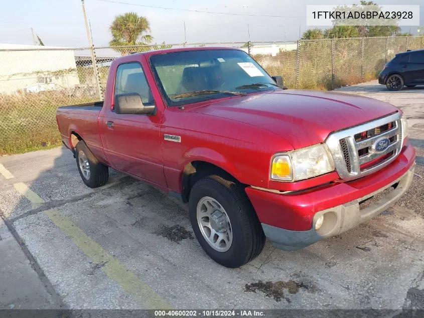 2011 Ford Ranger Xl VIN: 1FTKR1AD6BPA23928 Lot: 40600202