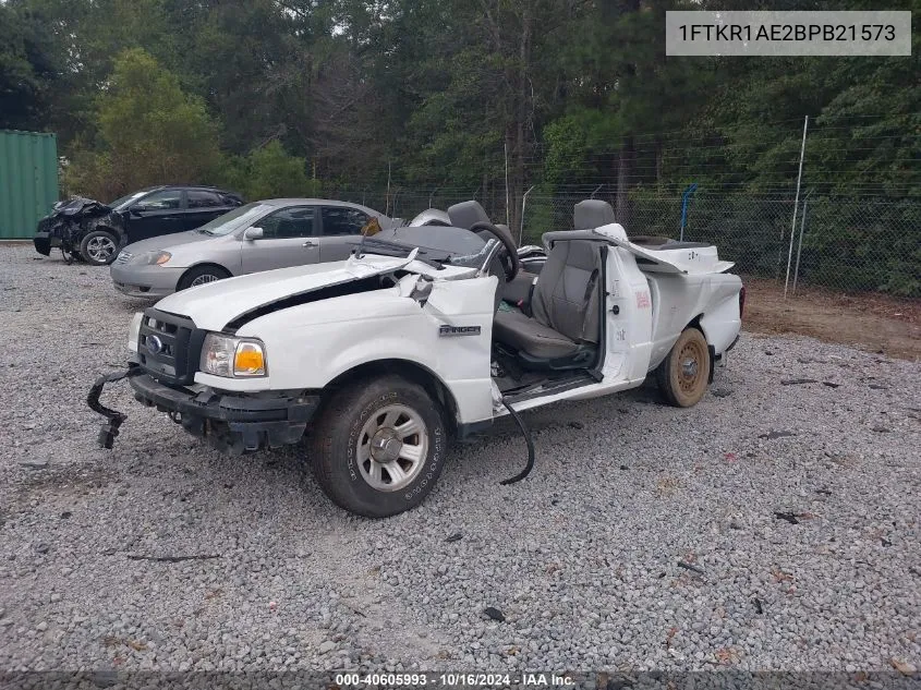 2011 Ford Ranger Xl VIN: 1FTKR1AE2BPB21573 Lot: 40605993