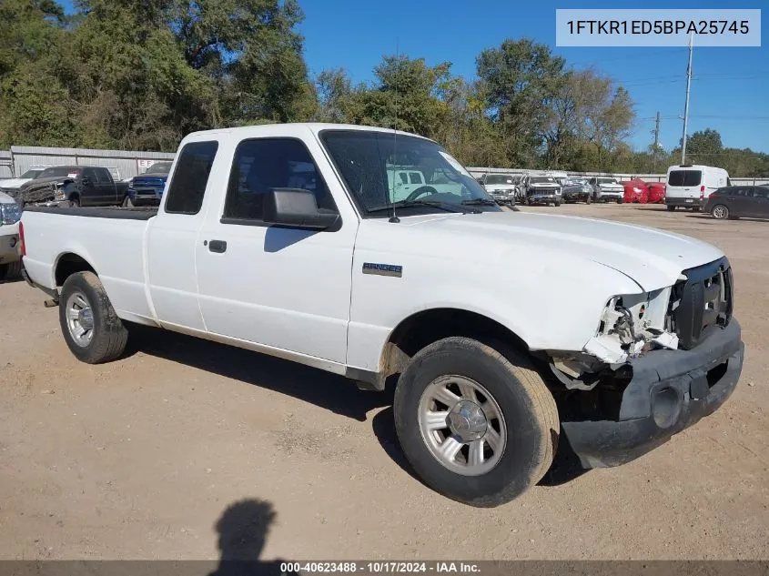 2011 Ford Ranger Xl VIN: 1FTKR1ED5BPA25745 Lot: 40623488