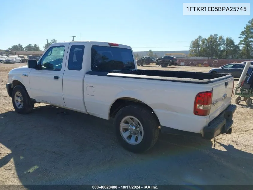 2011 Ford Ranger Xl VIN: 1FTKR1ED5BPA25745 Lot: 40623488