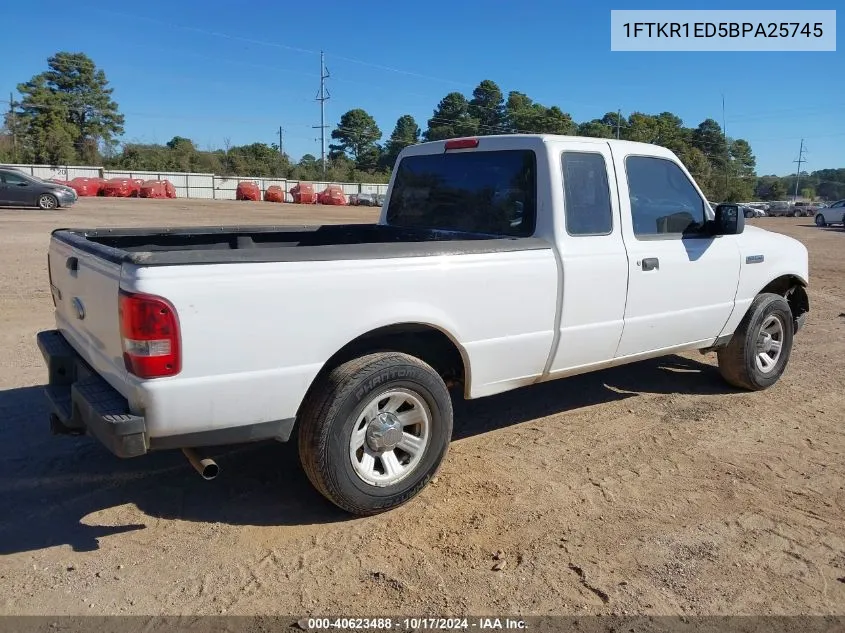 2011 Ford Ranger Xl VIN: 1FTKR1ED5BPA25745 Lot: 40623488