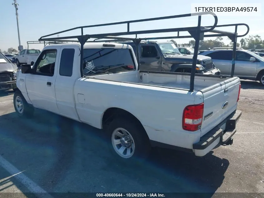 2011 Ford Ranger Xlt VIN: 1FTKR1ED3BPA49574 Lot: 40660644