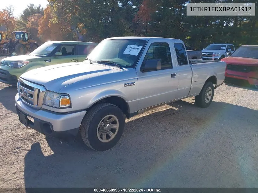 2011 Ford Ranger Xlt VIN: 1FTKR1EDXBPA01912 Lot: 40660995