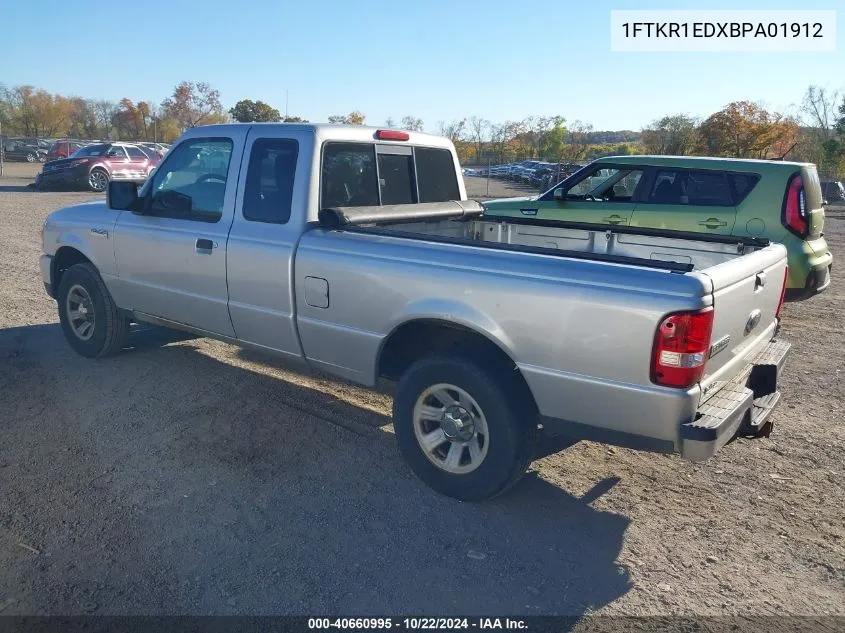 2011 Ford Ranger Xlt VIN: 1FTKR1EDXBPA01912 Lot: 40660995