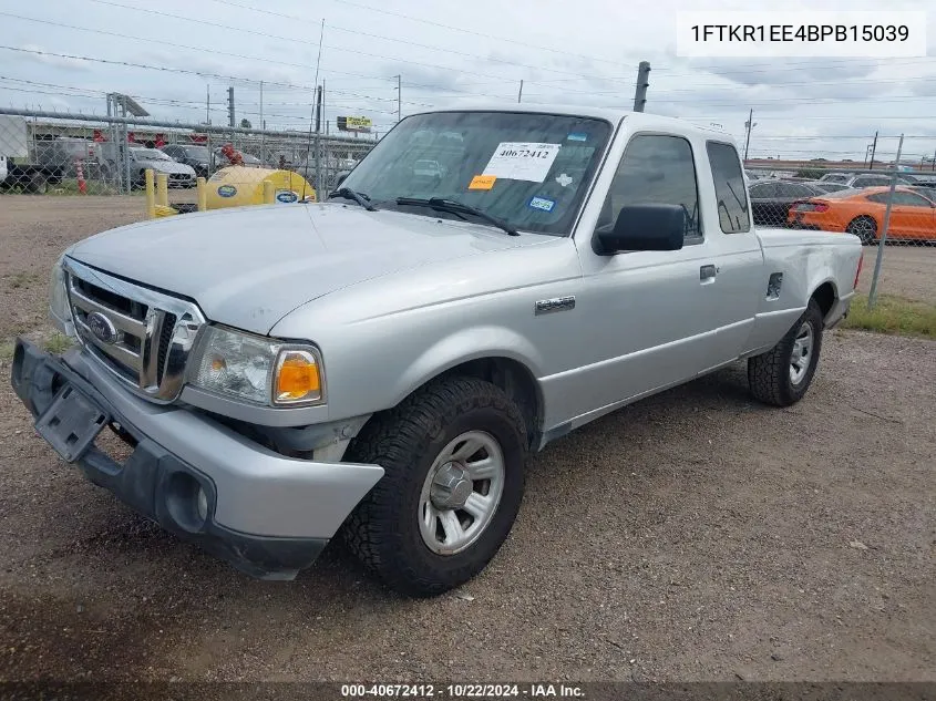 2011 Ford Ranger Xlt VIN: 1FTKR1EE4BPB15039 Lot: 40672412