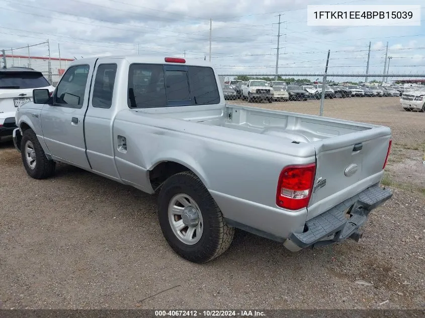 2011 Ford Ranger Xlt VIN: 1FTKR1EE4BPB15039 Lot: 40672412