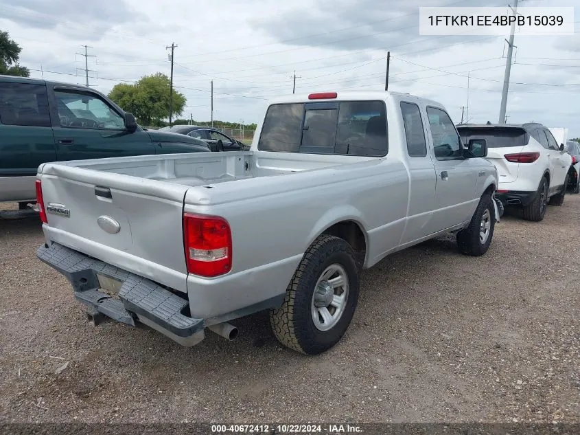 2011 Ford Ranger Xlt VIN: 1FTKR1EE4BPB15039 Lot: 40672412