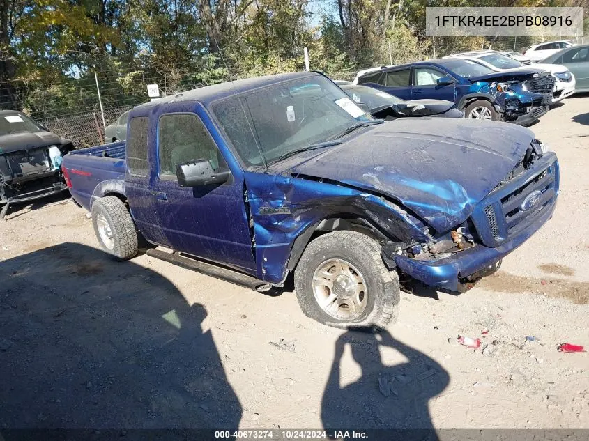 2011 Ford Ranger Sport VIN: 1FTKR4EE2BPB08916 Lot: 40673274