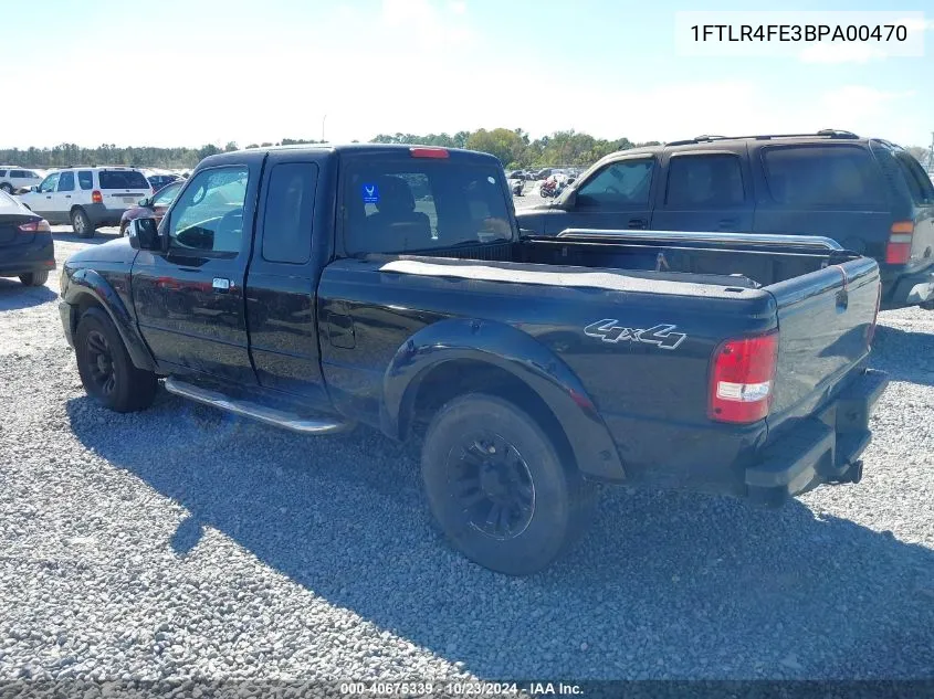 2011 Ford Ranger Sport VIN: 1FTLR4FE3BPA00470 Lot: 40675339