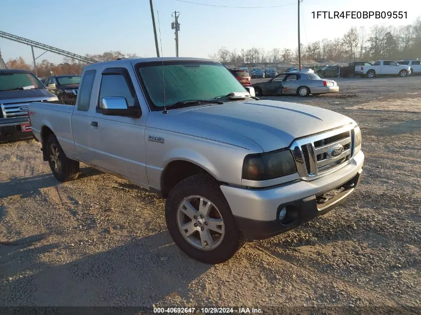 2011 Ford Ranger Xlt VIN: 1FTLR4FE0BPB09551 Lot: 40692647