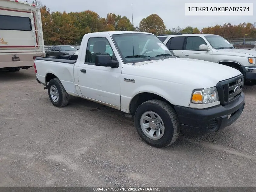 2011 Ford Ranger Xl VIN: 1FTKR1ADXBPA07974 Lot: 40717550