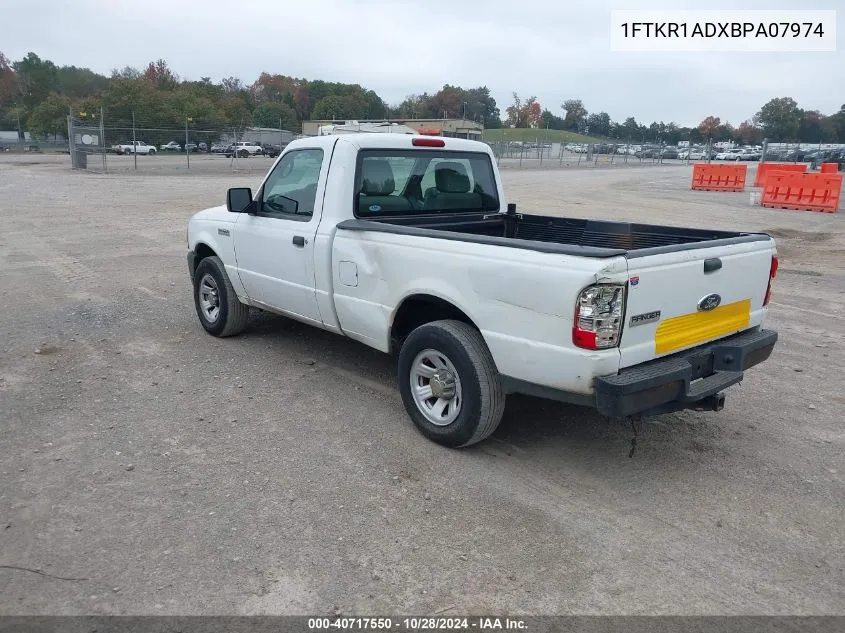 2011 Ford Ranger Xl VIN: 1FTKR1ADXBPA07974 Lot: 40717550