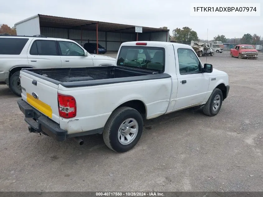 2011 Ford Ranger Xl VIN: 1FTKR1ADXBPA07974 Lot: 40717550