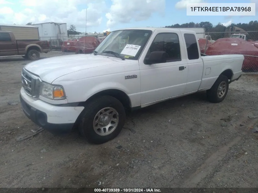 2011 Ford Ranger Xlt VIN: 1FTKR4EE1BPA78968 Lot: 40739389