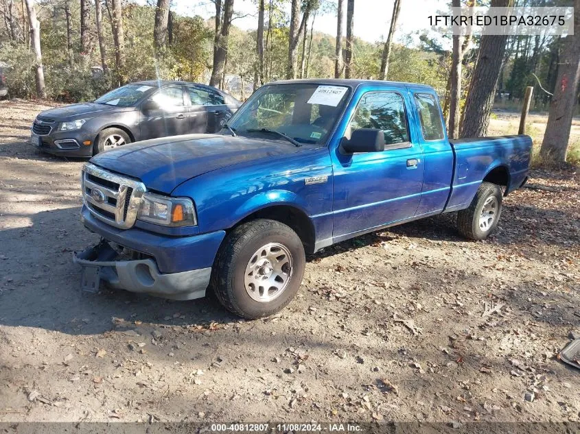 2011 Ford Ranger Xlt VIN: 1FTKR1ED1BPA32675 Lot: 40812807