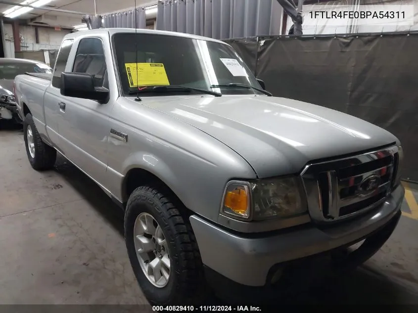 2011 Ford Ranger Xlt VIN: 1FTLR4FE0BPA54311 Lot: 40829410