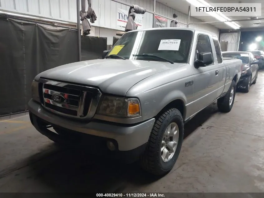 2011 Ford Ranger Xlt VIN: 1FTLR4FE0BPA54311 Lot: 40829410