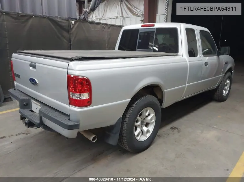 2011 Ford Ranger Xlt VIN: 1FTLR4FE0BPA54311 Lot: 40829410