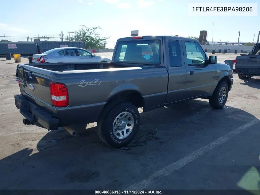 2011 Ford Ranger Xlt VIN: 1FTLR4FE3BPA98206 Lot: 40836313