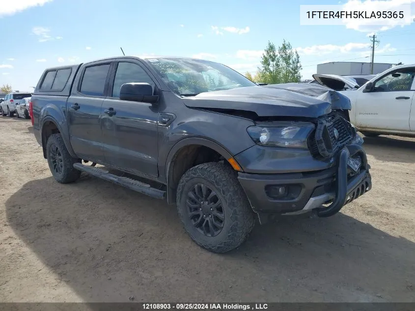 2019 Ford Ranger Xlt VIN: 1FTER4FH5KLA95365 Lot: 12108903