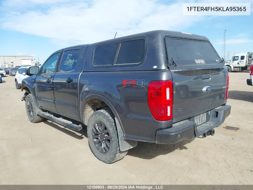 2019 Ford Ranger Xlt VIN: 1FTER4FH5KLA95365 Lot: 12108903