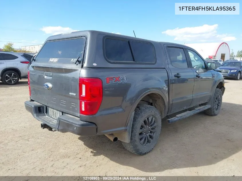 2019 Ford Ranger Xlt VIN: 1FTER4FH5KLA95365 Lot: 12108903