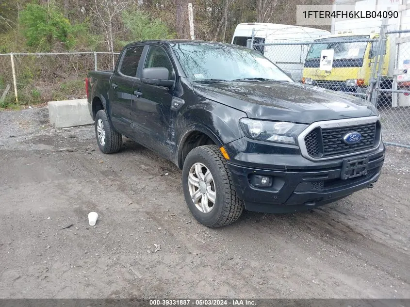 2019 Ford Ranger Xlt VIN: 1FTER4FH6KLB04090 Lot: 39331887