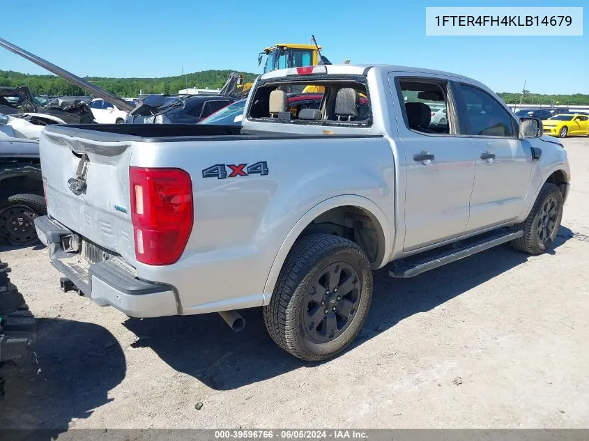 2019 Ford Ranger Xlt VIN: 1FTER4FH4KLB14679 Lot: 39596766