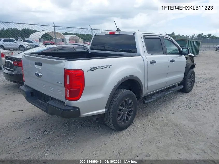 2019 Ford Ranger Xlt VIN: 1FTER4EHXKLB11223 Lot: 39699043