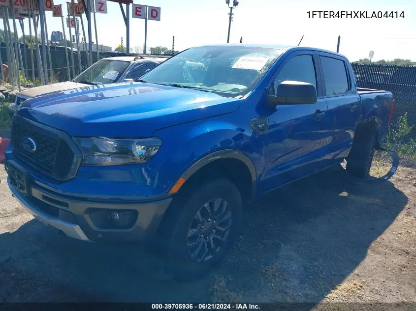 2019 Ford Ranger Xlt VIN: 1FTER4FHXKLA04414 Lot: 39705936