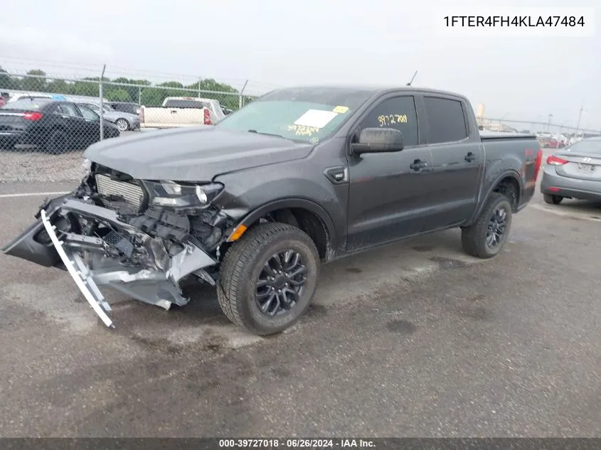 2019 Ford Ranger Xlt VIN: 1FTER4FH4KLA47484 Lot: 39727018