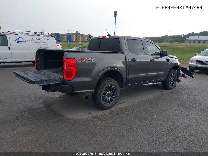 2019 Ford Ranger Xlt VIN: 1FTER4FH4KLA47484 Lot: 39727018