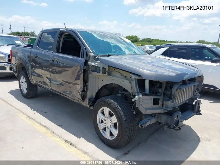 2019 Ford Ranger Xl VIN: 1FTER4FH3KLA20101 Lot: 39763786