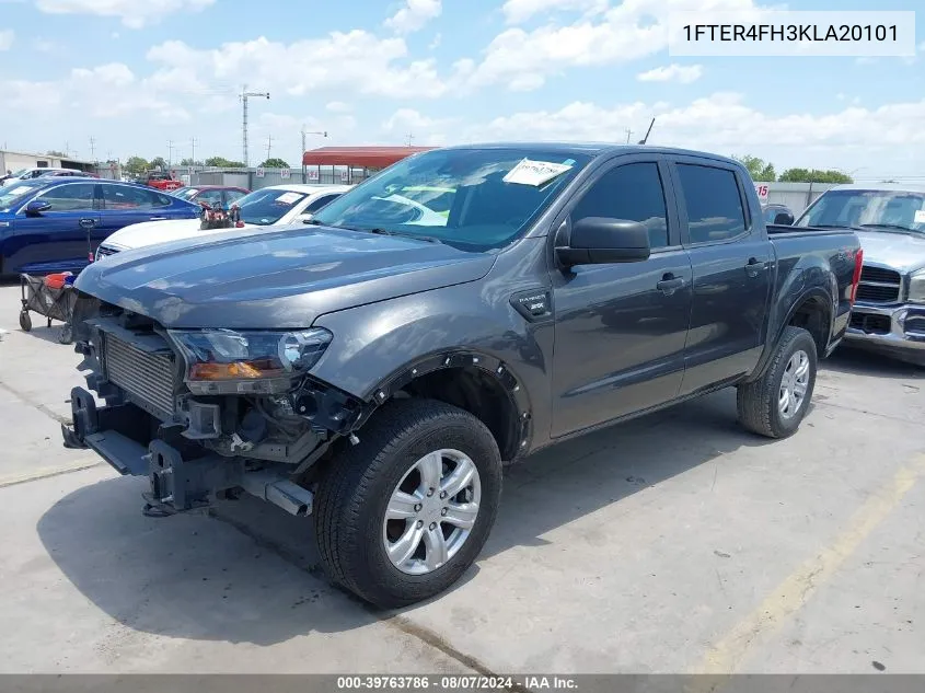 2019 Ford Ranger Xl VIN: 1FTER4FH3KLA20101 Lot: 39763786