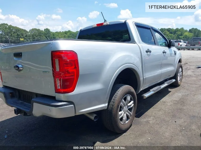 2019 Ford Ranger Xlt VIN: 1FTER4EH2KLA65905 Lot: 39797956